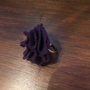Purple velvet ring